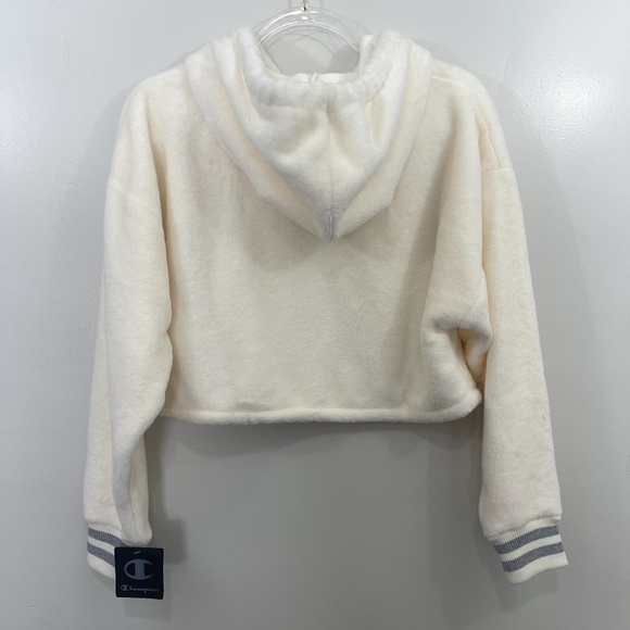 Champion Super Fleece Cream Cropped Sweater XS NWT - Picture 10 of 11